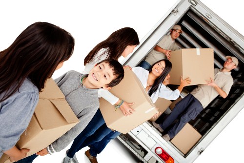 Man with van removal service operating in Barbican residential area