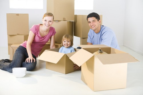 Professional packing boxes prepared for a move in Barbican