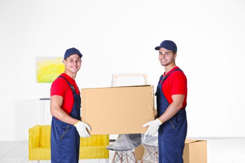 Man With A Van Barbican team sorting recyclable items during a move