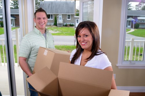 Barbican removals team preparing a local home move