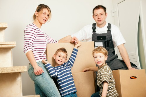 Local van service transporting boxes and home items in Barbican