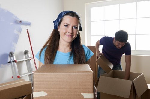 Packing and furniture protection for a move in central London