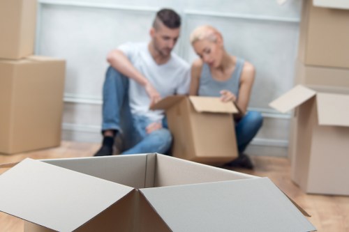 Van access and property moving logistics in central Barbican
