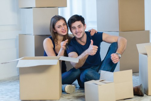 House removal service preparing for a local move in Barbican