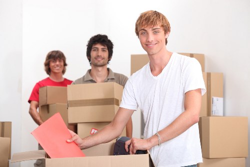Careful furniture relocation in a Barbican home move