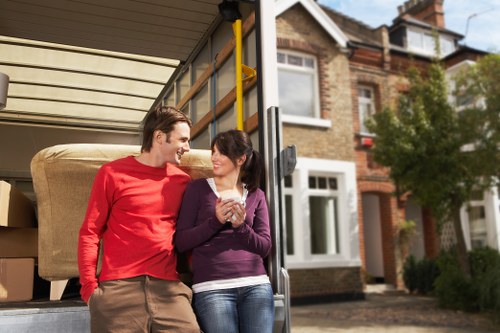 Local moving van for Barbican commercial deliveries