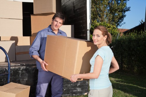 Furniture loading support for a Barbican property move